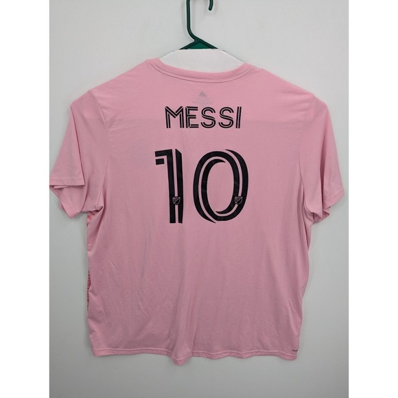 Adidas Inter Miami Lionel Messi Men's Aeroready Pink Soccer Jersey Shirt, 2XL - Picture 5 of 8